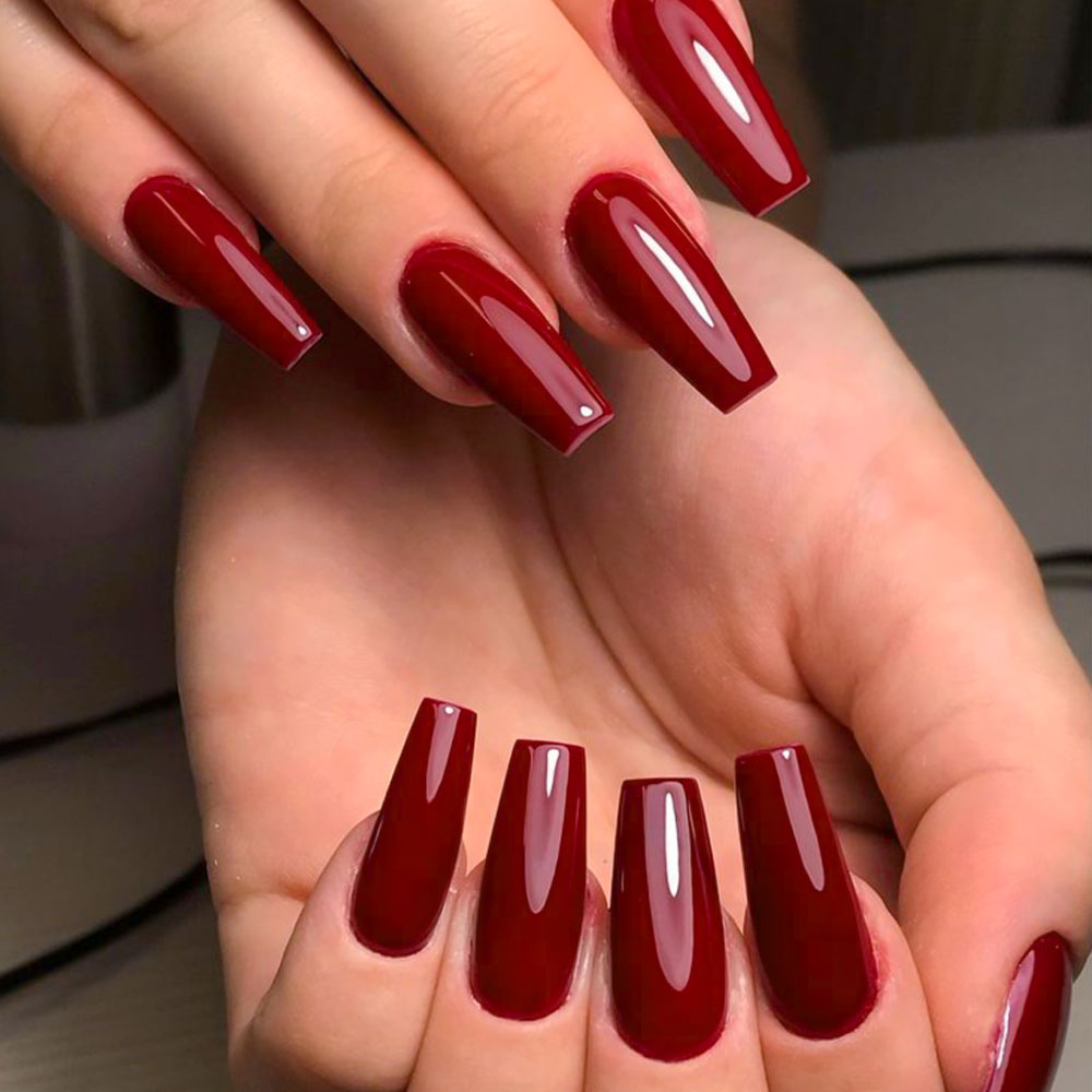 576Pcs Medium-Long Coffin Press-On Nails 💅 | Matte Full Cover False Nails