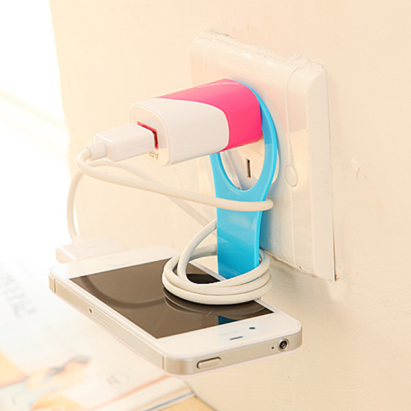 1pcs Foldable Phone Holder Charging Storage Organizing Bracket Portable Hanging Travel Wall Mounted Base Holder Hanger.