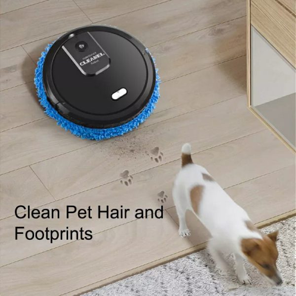 3 In 1 Electric Sweeper Floor Mop Cordless Vacuum Robot With Wet Dry Mopping Smart Spray Mini Washing Cleaners For Home Cleaning (random Color).