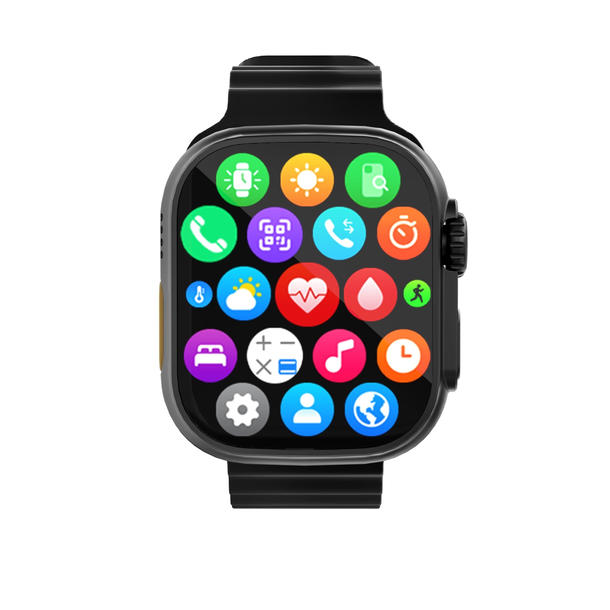 2.01'' Smart Watch with Message Answer Call Sleep Health Monitoring Sports Pedometer Information Alerts For iPhone Android.