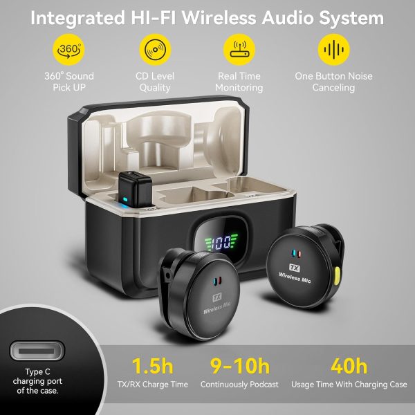 M9 Pro Wireless Microphone / Wireless Microphone Video Recording Microphone For Streaming (random Color).