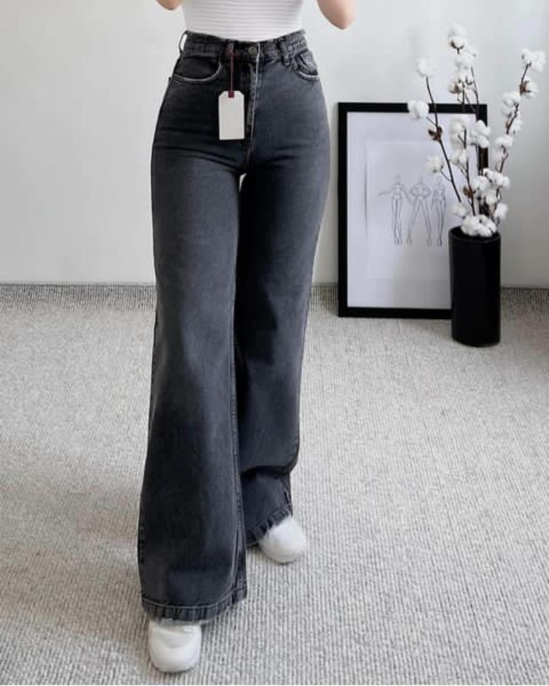 High Waisted Jeans Woman Street Hip Hop Vintage Washed Baggy Jeans Women Clothing Casual Wide Leg Versatile Pants Women Jeans.