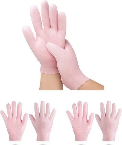 (combo Pack) Moisturizing Glove And Socks Set, Silicone Gel Spa Socks For Dry Cracked Skin & Silicone Jelly Socks Gel Moisturizing Socks Foot Care Protector.
