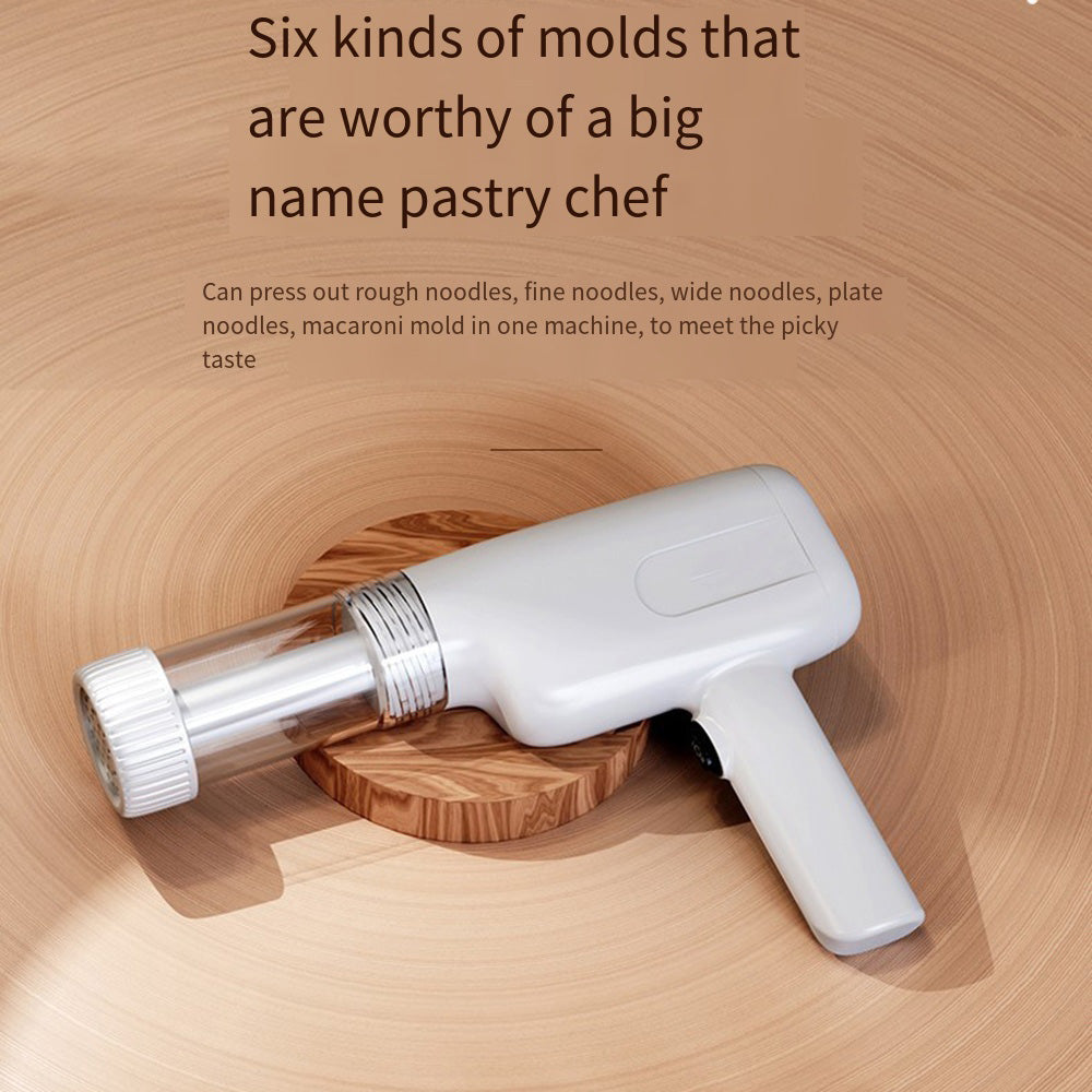 Handheld Noodle Machine Smart Dough Press Rolling Small Food Kitchen Household Electric Cordless Pasta Maker 5 Pasta Shapes.