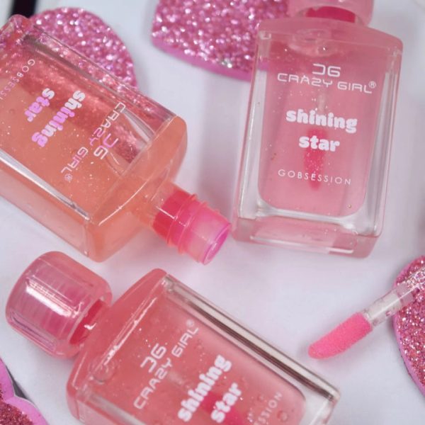 Crazy Girl – Bottle Shape Tinted Jelly Lip Oil | Moisturizing Tinted Lip Gloss (pink Shade)
