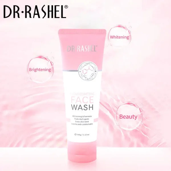 Dr Rashel Niacinamide Whitening Fade Dark Spots Face Wash | Brightening Lightening Facial Clean, 100g.