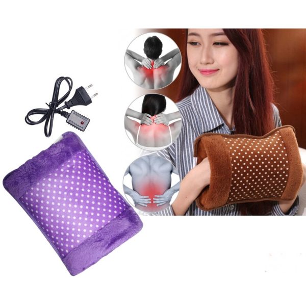 Electric Hot Water Bottle Heat Pad (heat Bag) For Pain Relief – (random Color).
