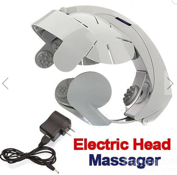 Electromagnet Electric Head Massager Digital Treatment Vibration Head Helmet Health Spa Brain Pstress Pain Relief Massage Relax Easy Acupuncture Point