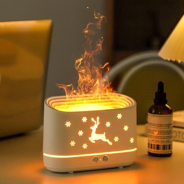 Flame Design Humidifier Essential Oil Diffuser For Bedroom Living Room Office.