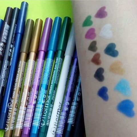 Flormor Pencil Pack Of 12 | Flormal Eye Liner Pencil 12 Pencils Pack | Water Proof Eyeliner (random Color Shades).