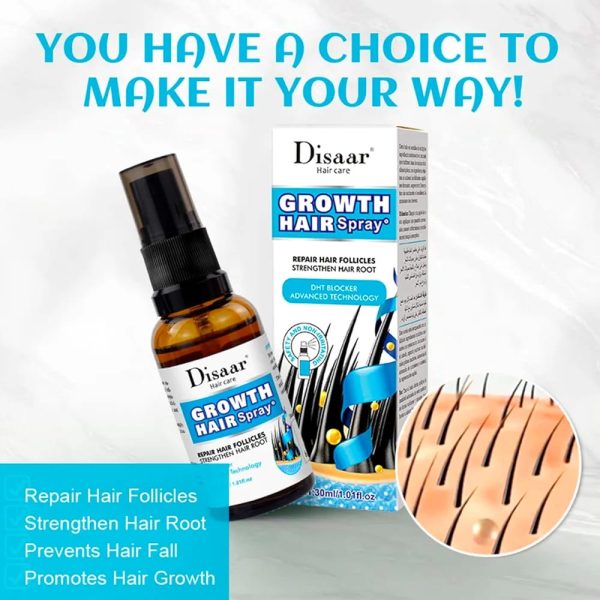 Original Growth Hair Oil Spray Repair Follicles Strengthen Hair Root Dht Blocker Nourishing 30ml