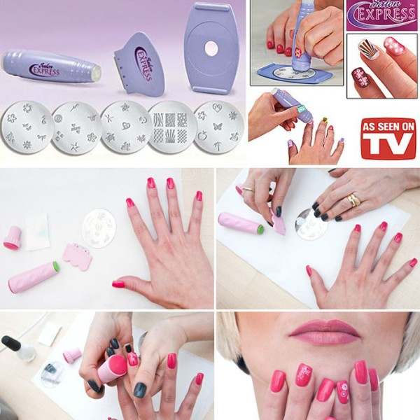 (nw000120) Salon Express Nail Art Stamping Kit.