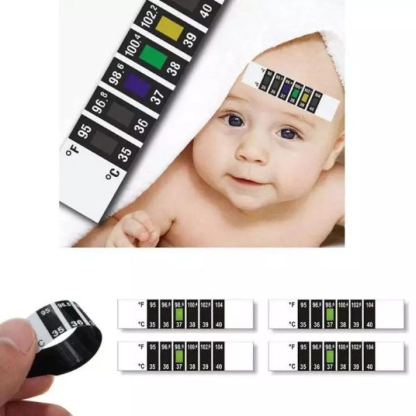 Temperature Strip Use To Measure Temperature Of Body Specially For Newborn Baby.