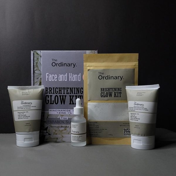 The Ordinary Face And Hand Brightening Glow Kit.