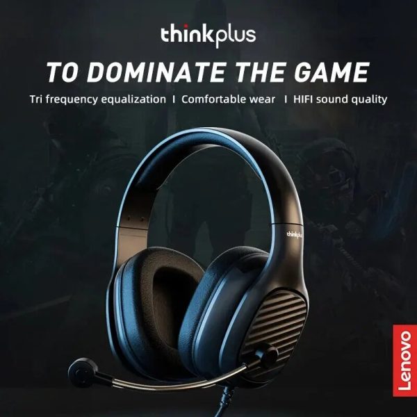 Think Plus Headphones G40-a Pro | Lenovo G40-a Pro Headphones | Wired Headphone With Mic | Best Quality Headset ( Random Color ).