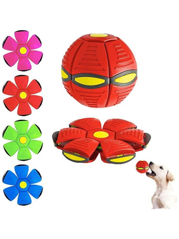 Ufo Flying Flat Throw Disc Ball Toy For Kids | Magic Flying Saucer Frisbee Spinner Ball (random Color).