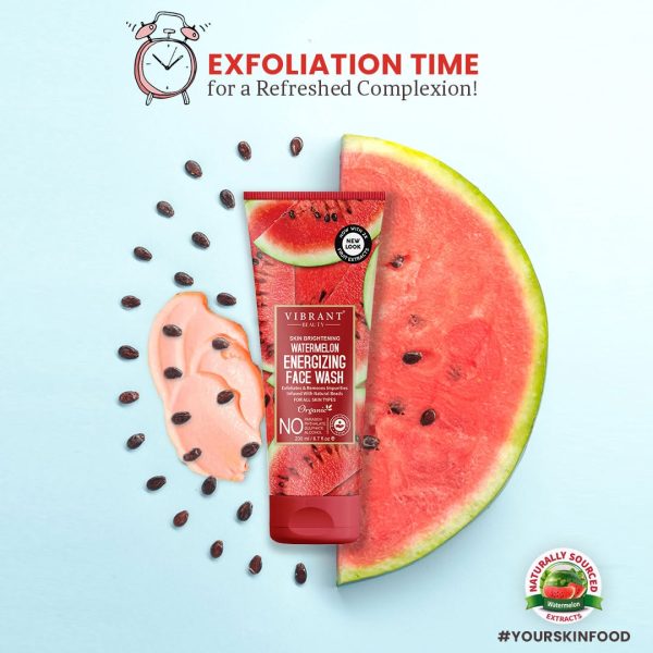 Vibrant Beauty Brightening Watermelon Energizing Face Wash 100ml.