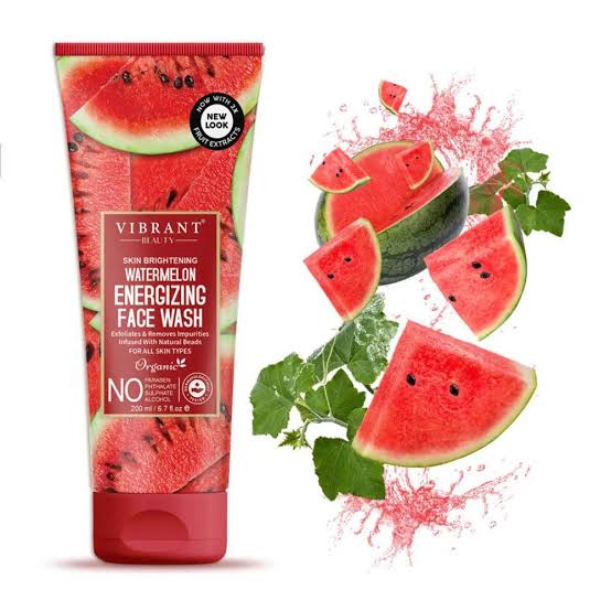 Vibrant Beauty Brightening Watermelon Energizing Face Wash 100ml.